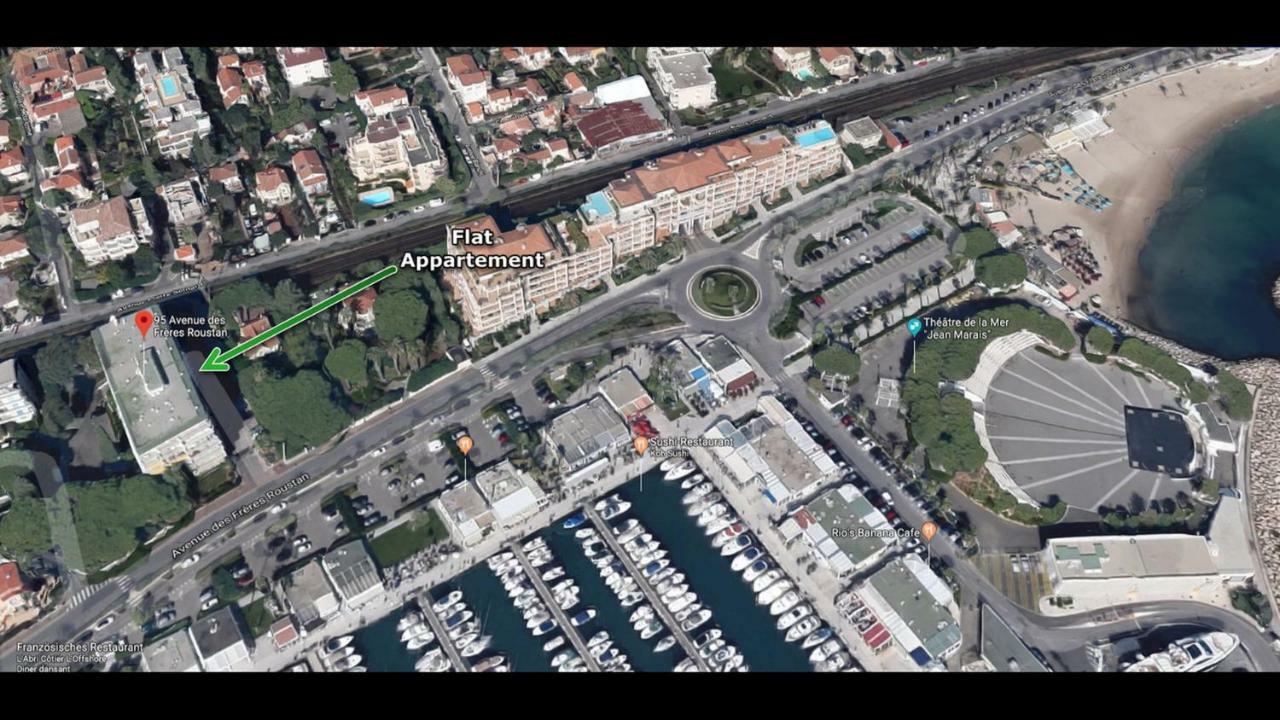 Grand Studio Neuf Face Port Et Plage, Parking Prive Golfe-Juan Luaran gambar